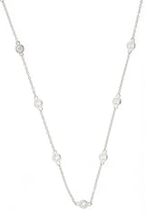 Sterling-Silver-CZ-By-The-Yard-Station-Necklace-24-inch-Clear stone-1