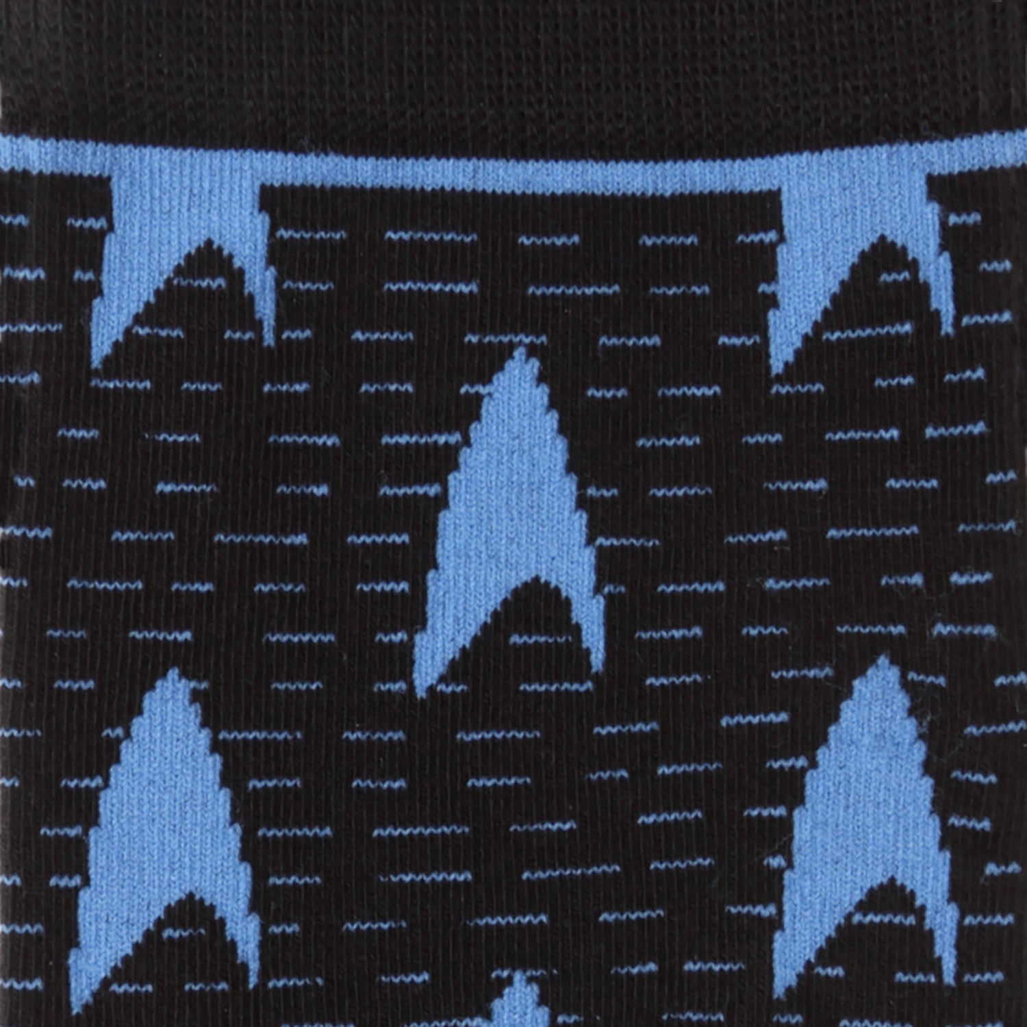 Cufflinks Blue Delta Shield Black Men's Socks - Default Title - Bonton