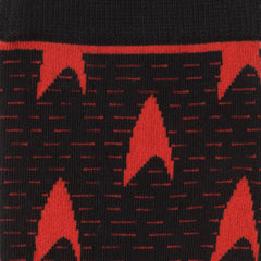 Red Delta Shield Black Men's Socks