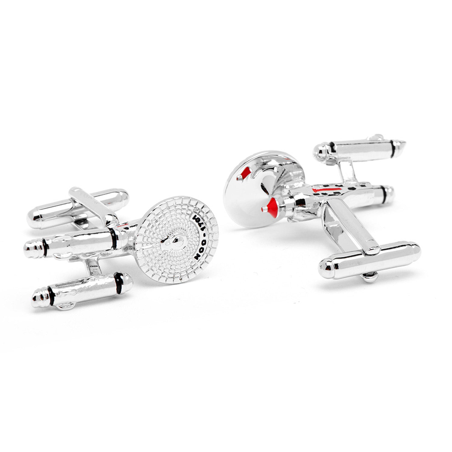  Cufflinks Star Trek Starship Enterprise Cufflinks - Default Title - Bonton