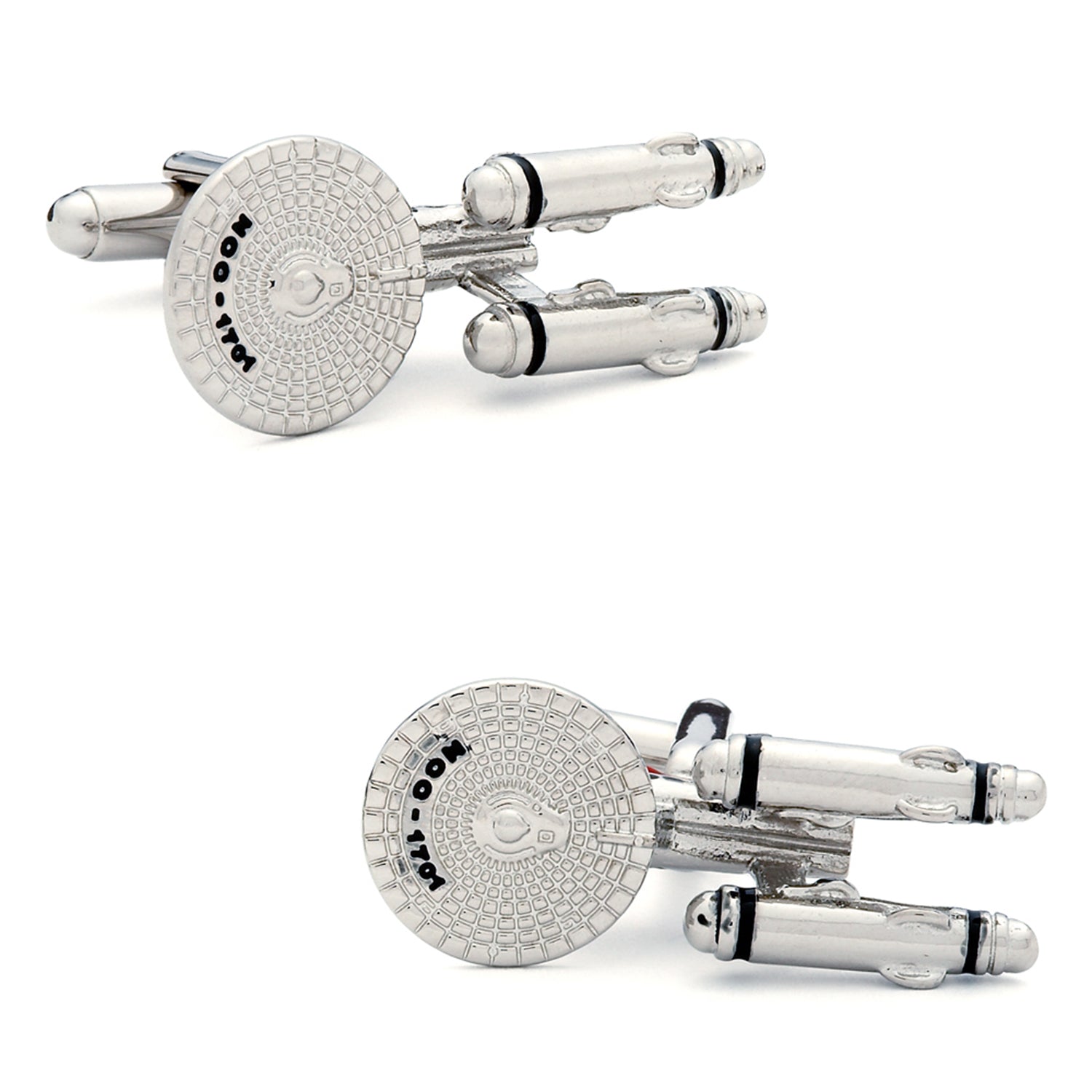  Cufflinks Star Trek Starship Enterprise Cufflinks - Default Title - Bonton