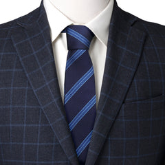 Enterprise Flight Blue Stripe Men's Tie