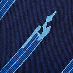 Enterprise Flight Blue Stripe Men's Tie