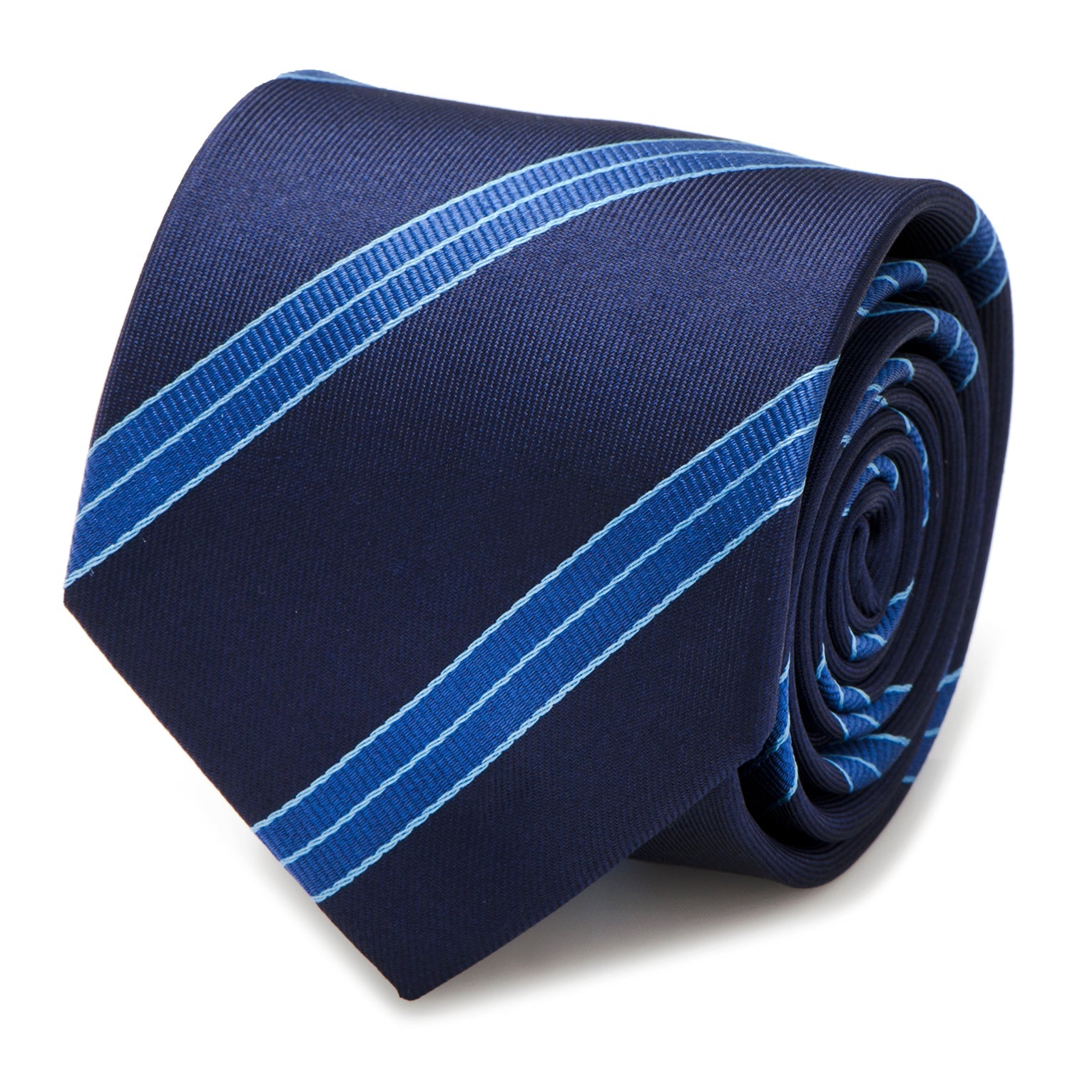  Cufflinks Enterprise Flight Blue Stripe Men's Tie - Default Title - Bonton