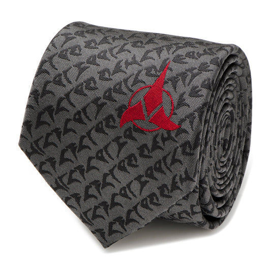 Klingon Gray Men's Tie