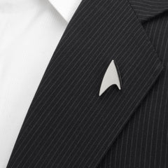 Silver Delta Shield Lapel Pin