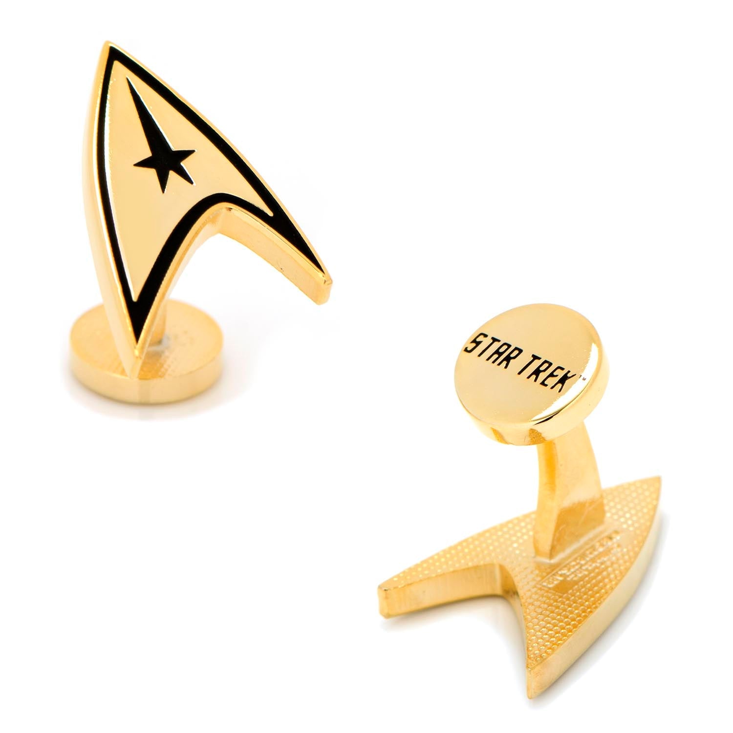  Cufflinks Gold Plated Delta Shield Cufflinks - Default Title - Bonton