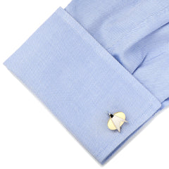 Two Tone Star Trek Delta Shield Cufflinks