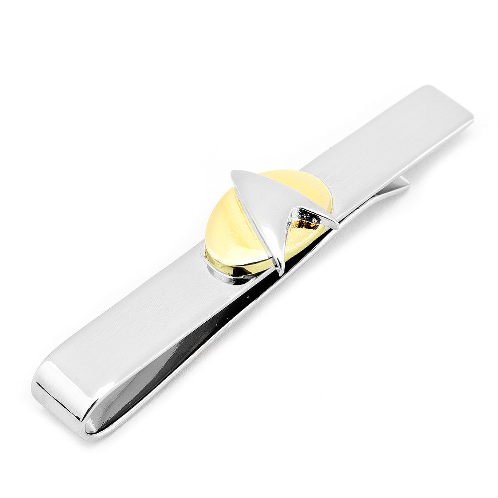  Cufflinks Two Tone Star Trek Delta Shield Tie Bar - Default Title - Bonton