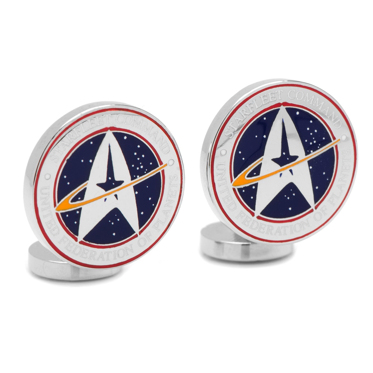  Cufflinks Star Trek Starfleet Command Cufflinks - Default Title - Bonton