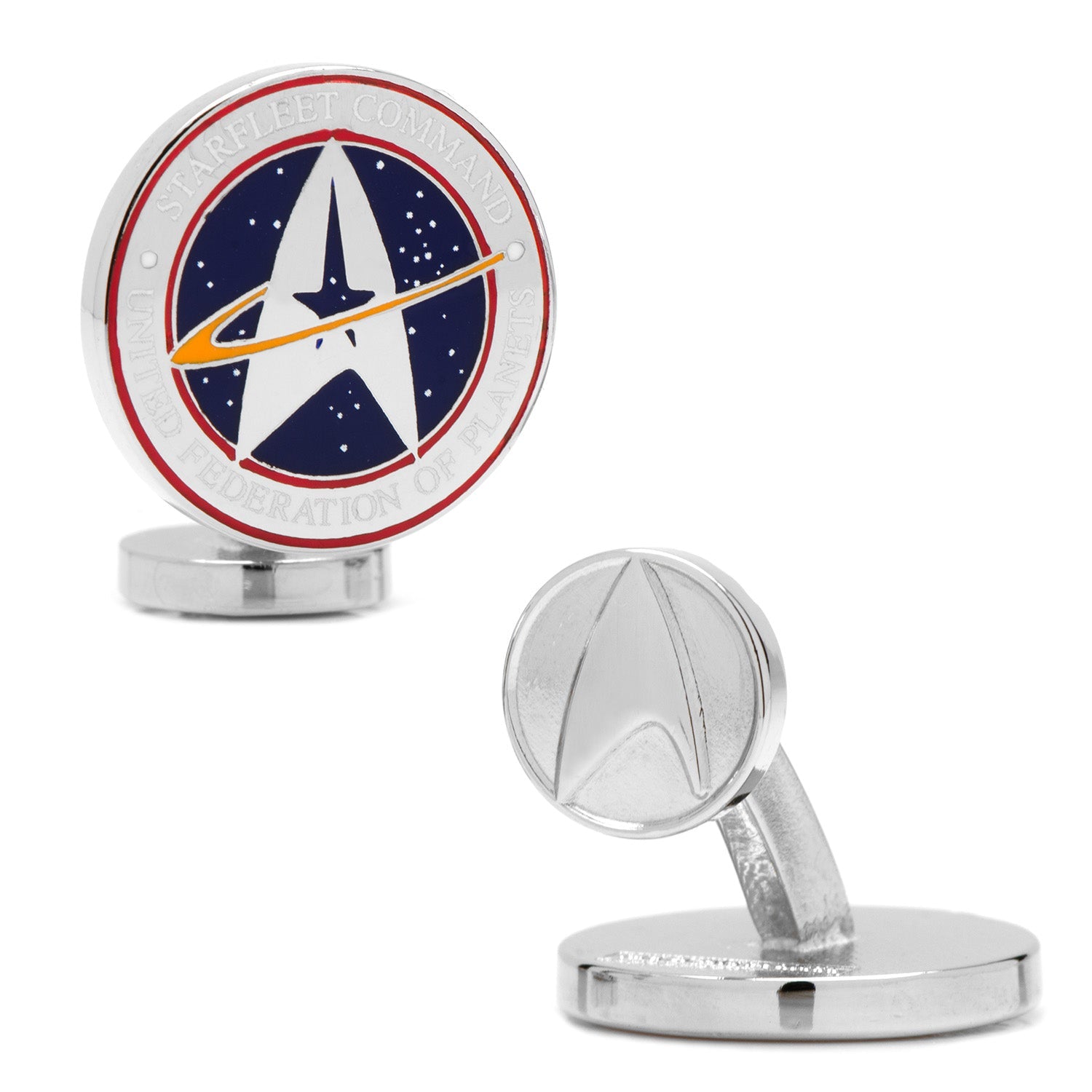  Cufflinks Star Trek Starfleet Command Cufflinks - Default Title - Bonton