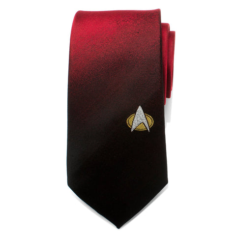 TNG Shield Red Ombre Men's Tie