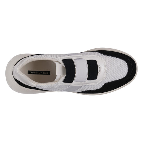 Women's Stefani Black Wedge Sneakers