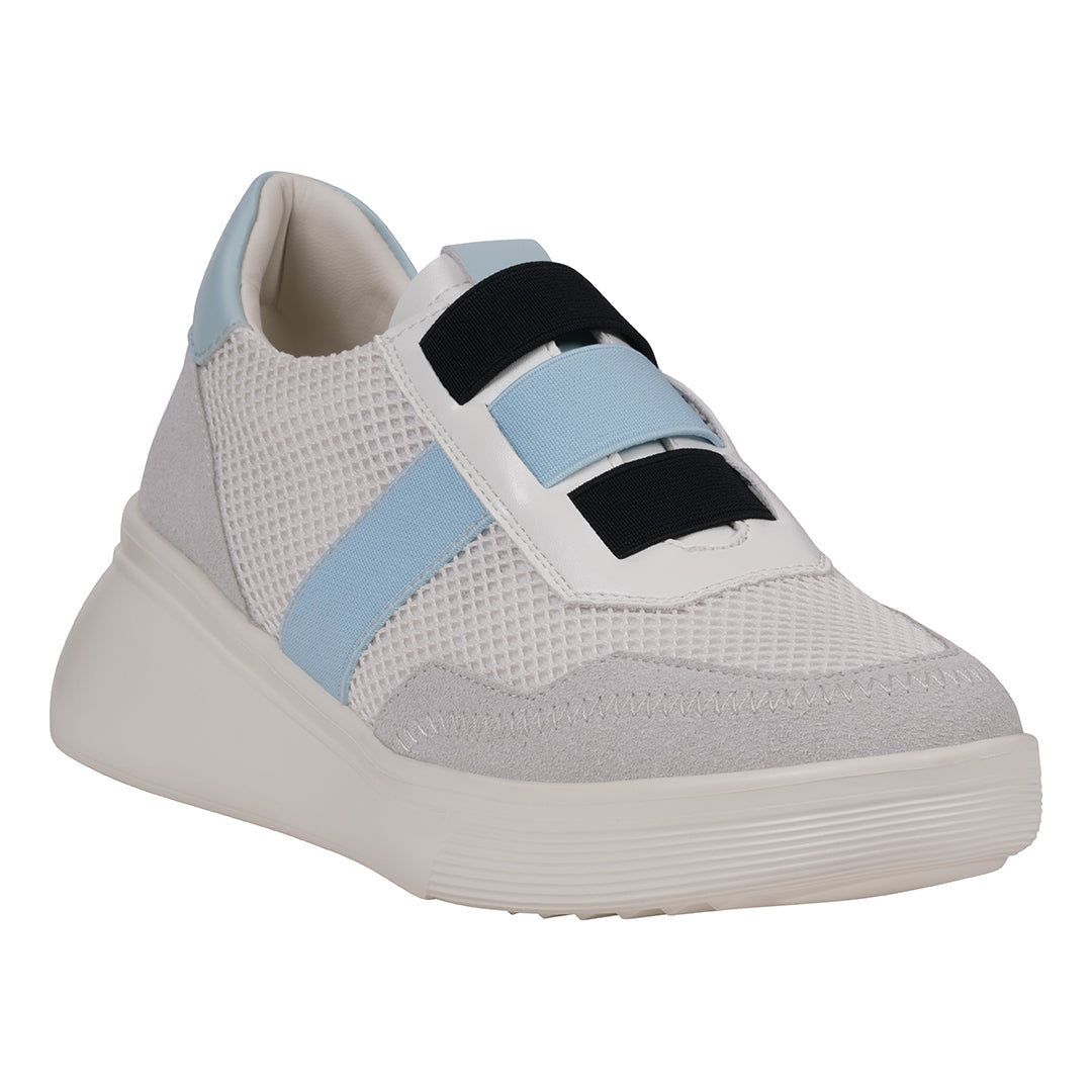  GC Shoes Women's Stefani White Wedge Sneakers - White - Bonton