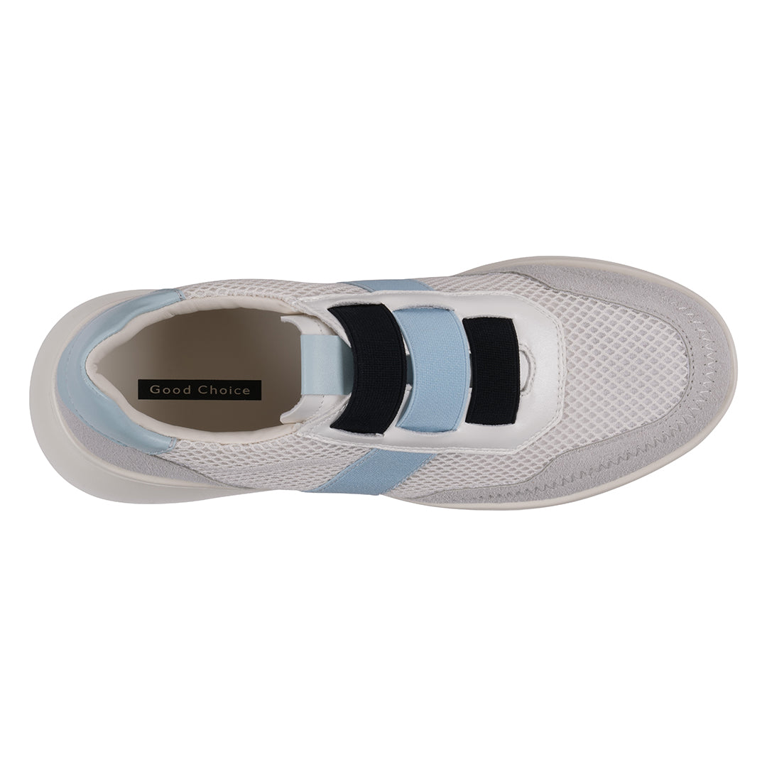  GC Shoes Women's Stefani White Wedge Sneakers - White - Bonton