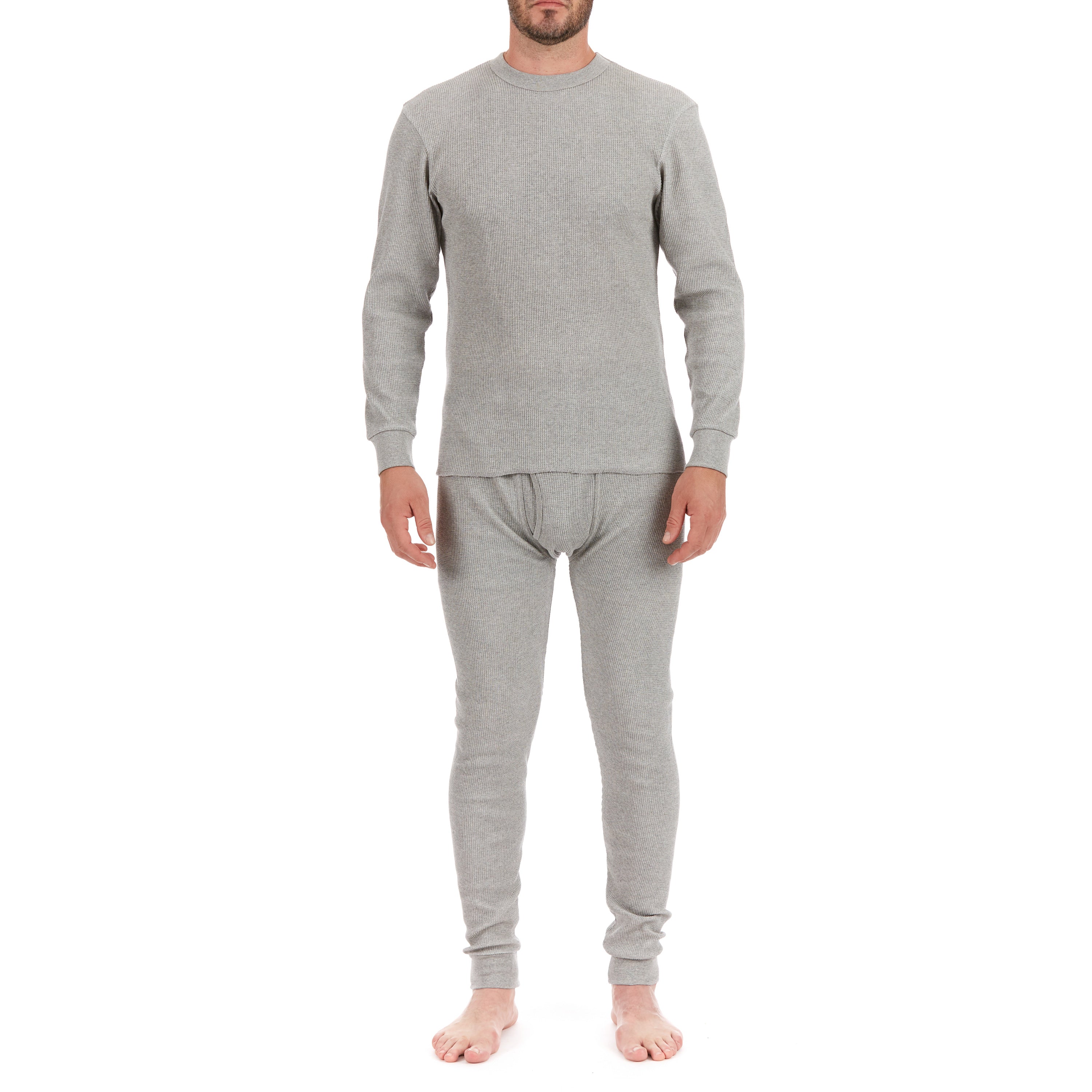  Smith's Workwear Thermal Underwear Set - Charcoal Heather - Bonton