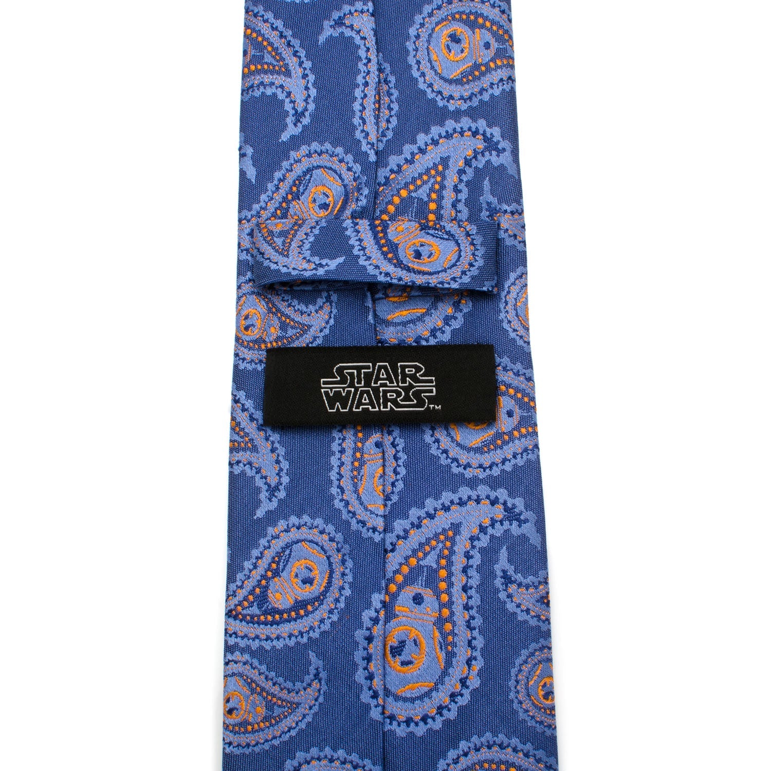  Cufflinks BB-8 Blue Paisley Tie - Default Title - Bonton