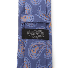 BB-8 Paisley Blue Silk Boy's Tie