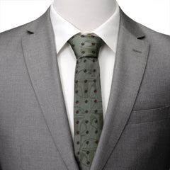 Boba Fett Green Motif Men's Tie