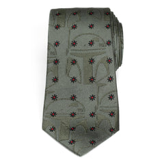 Boba Fett Green Motif Men's Tie