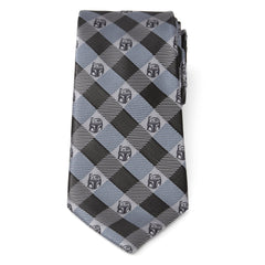 Boba Fett Blue Plaid Mens Tie