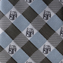 Boba Fett Blue Plaid Mens Tie