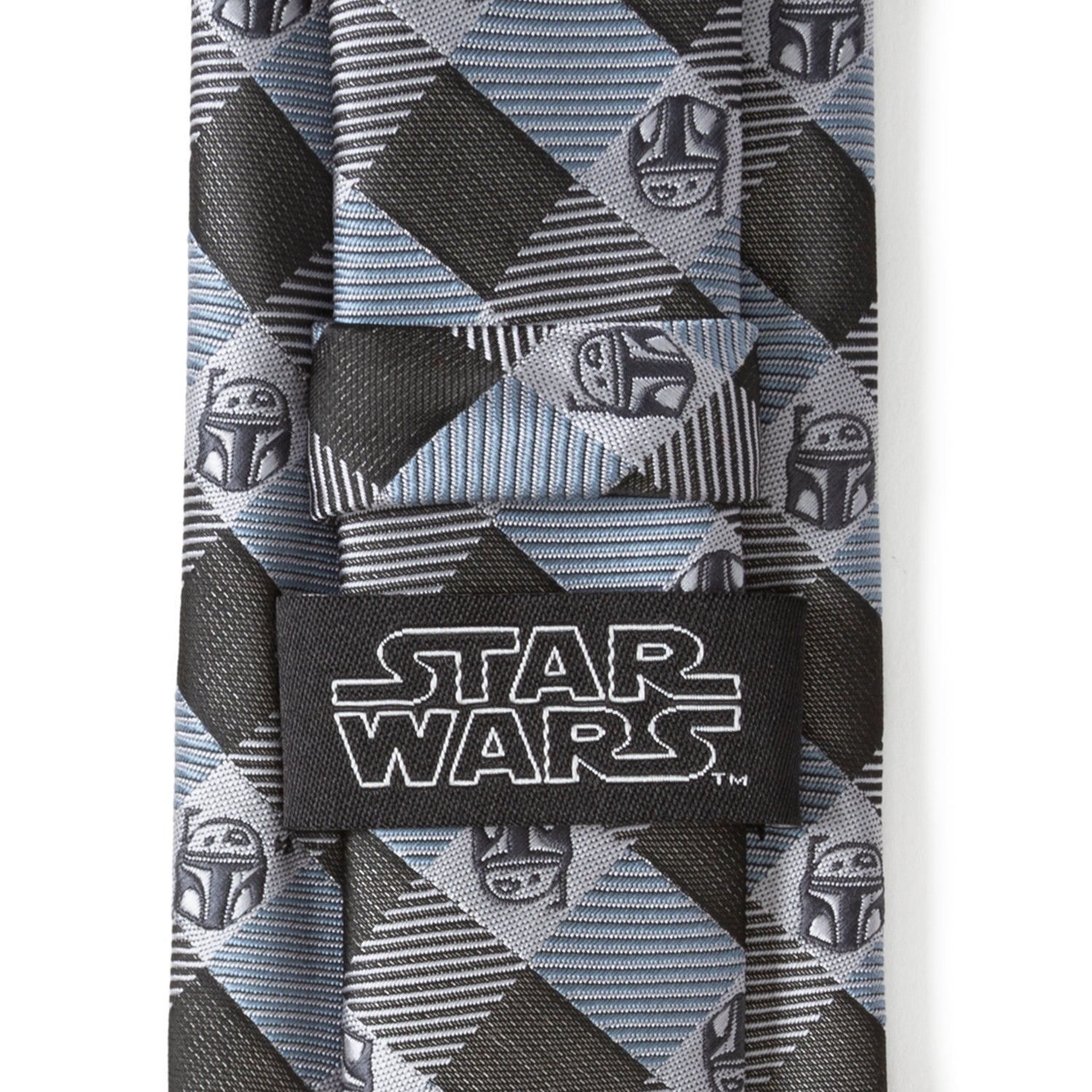  Cufflinks Boba Fett Blue Plaid Mens Tie - Default Title - Bonton