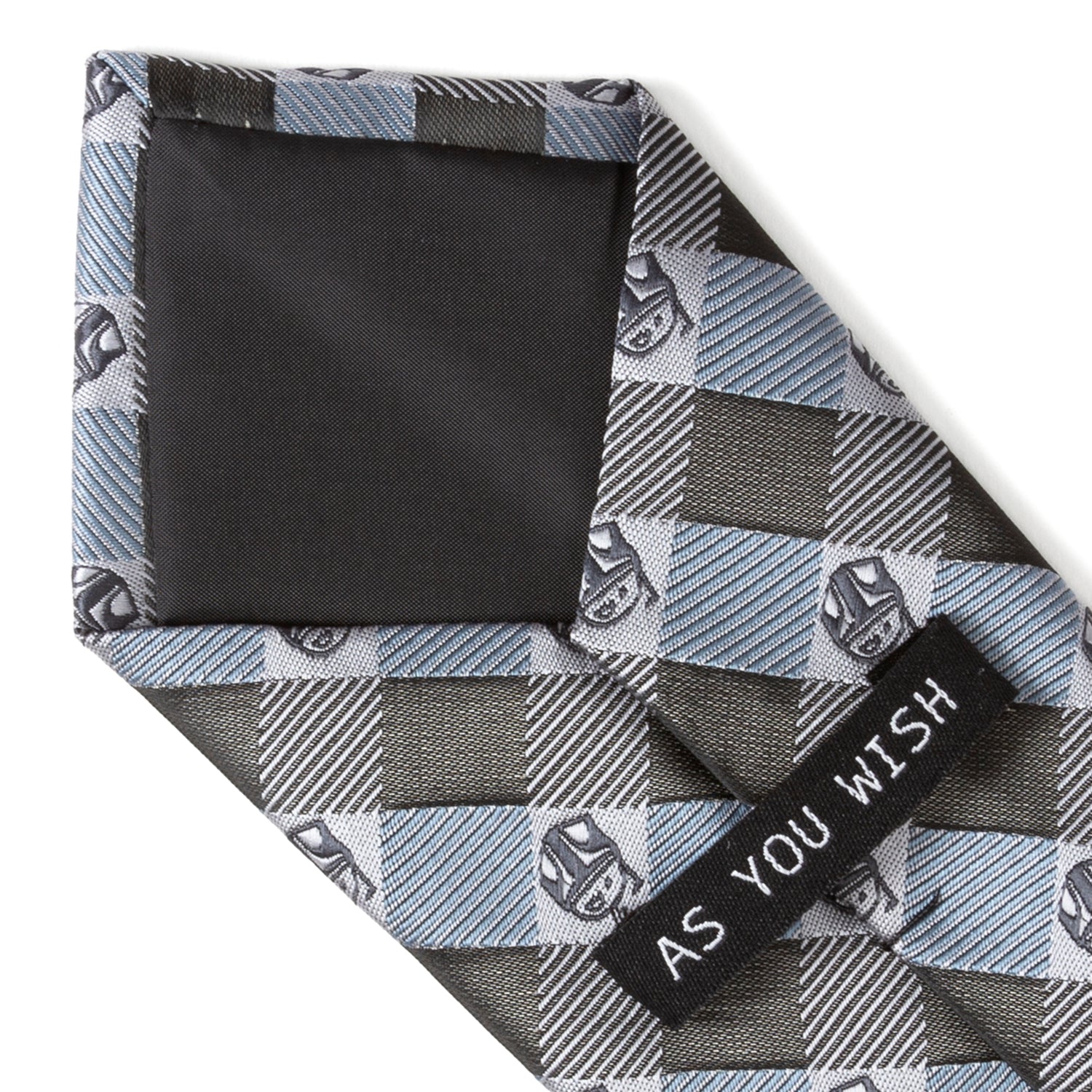  Cufflinks Boba Fett Blue Plaid Mens Tie - Default Title - Bonton