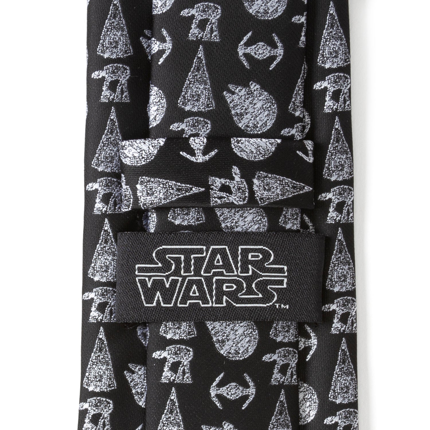  Cufflinks Star Wars Battle Black Men's Tie - Default Title - Bonton