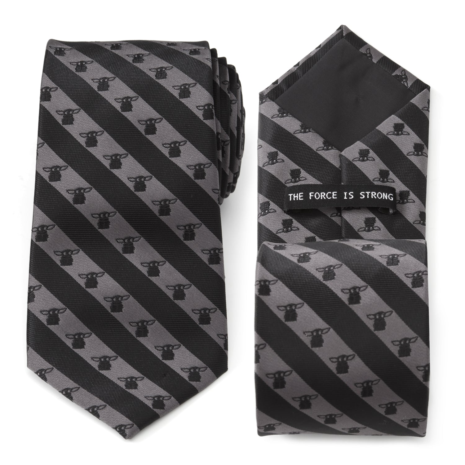  Cufflinks The Child Charcoal Stripe Men's Tie - Default Title - Bonton