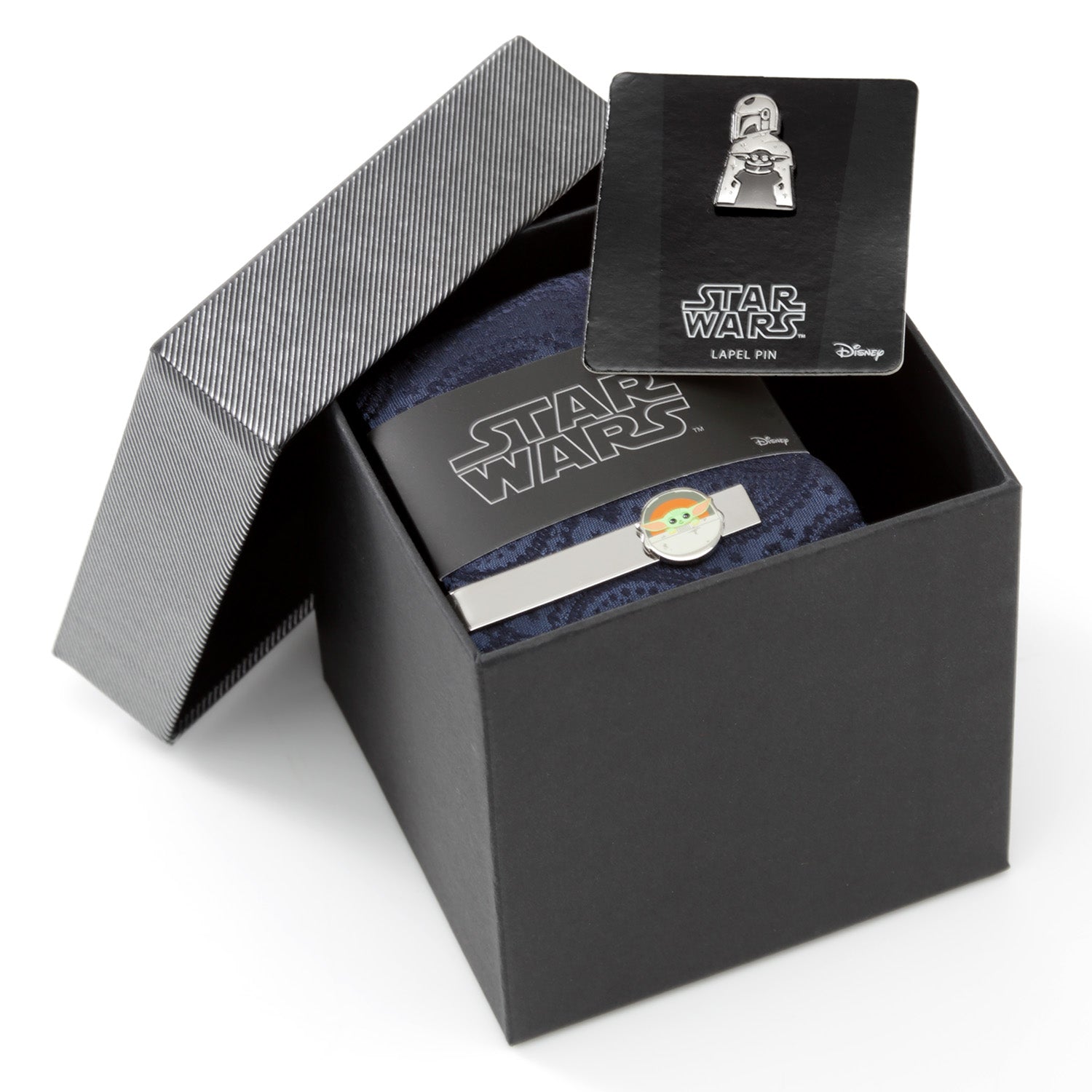  Cufflinks Mando the Child Necktie Gift Set - Default Title - Bonton