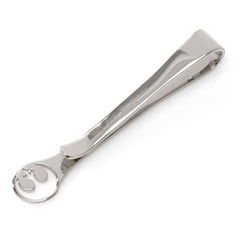 Sterling Silver Cutout Rebel Tie Bar