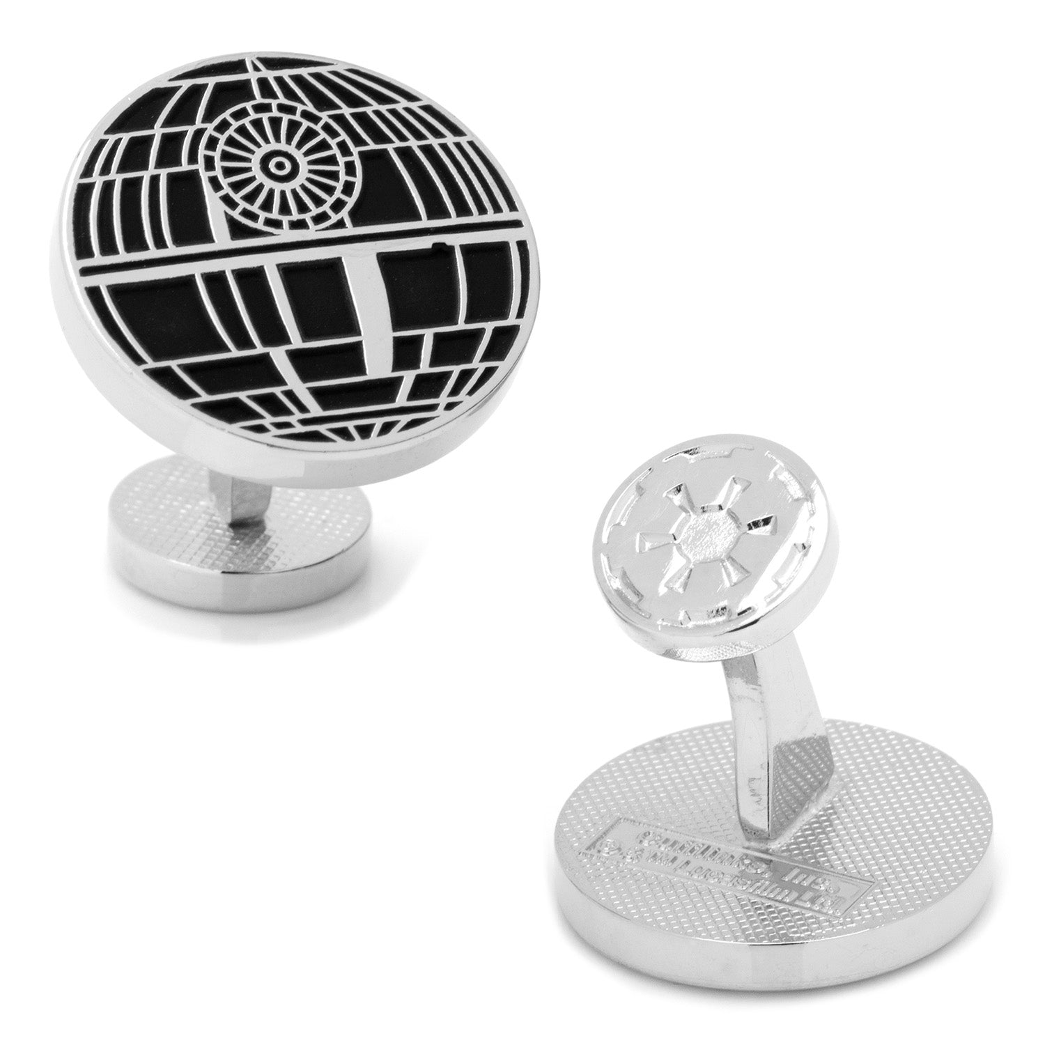  Cufflinks Recessed Matte Death Star Cufflinks - Default Title - Bonton