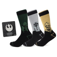 Droid and Sage Mod 3 Pack Sock & Lapel Gift Set