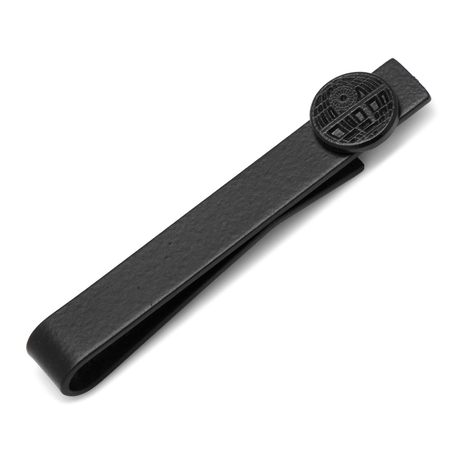  Cufflinks Death Star Satin Black Tie Bar - Default Title - Bonton