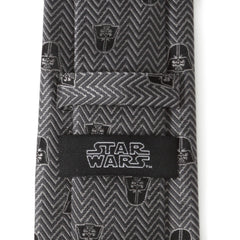 Darth Vader Herringbone Black Men's Tie