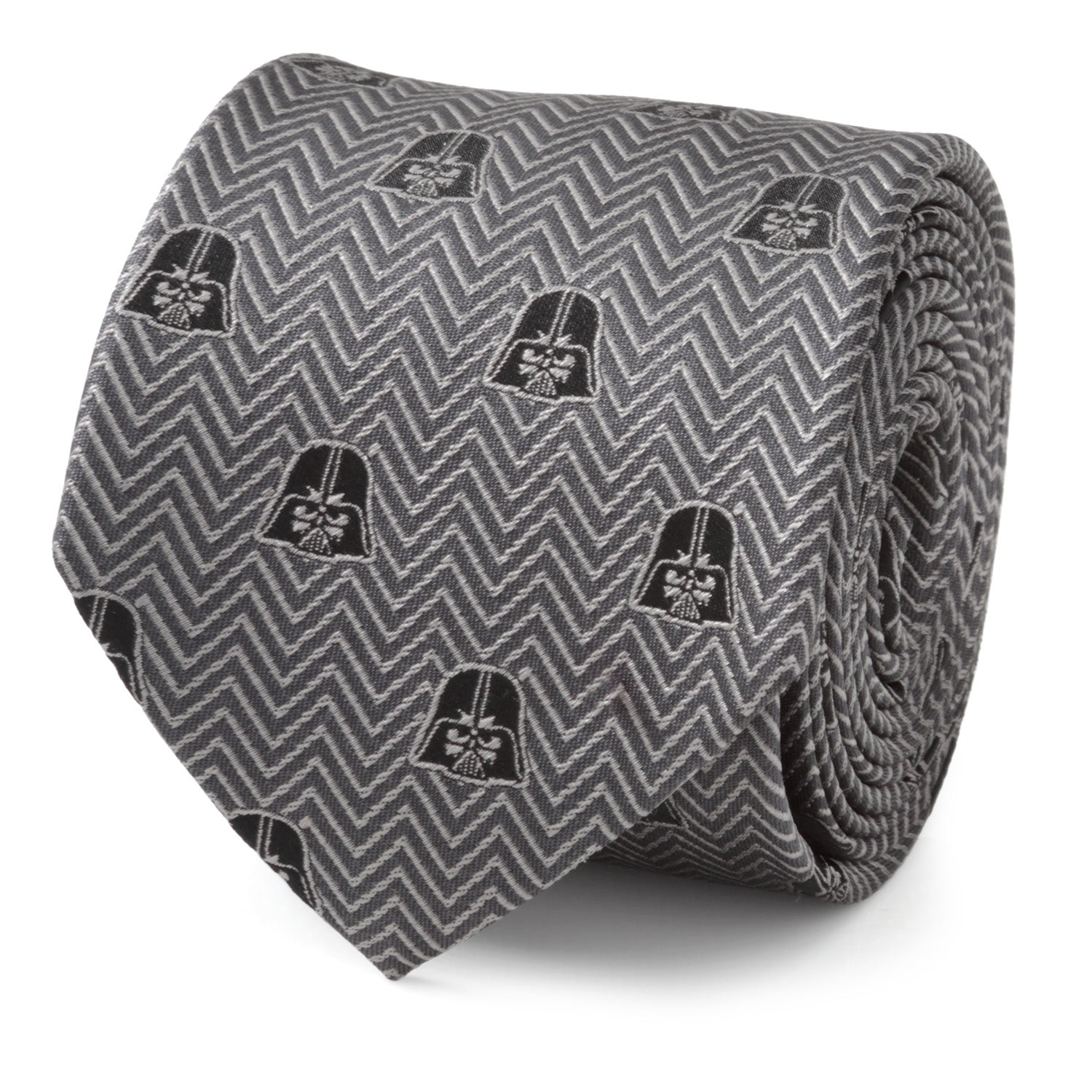  Cufflinks Darth Vader Herringbone Black Men's Tie - Default Title - Bonton