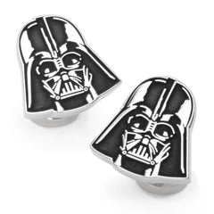 Darth Vader Matte Black Cufflinks and Tie Bar Gift Set