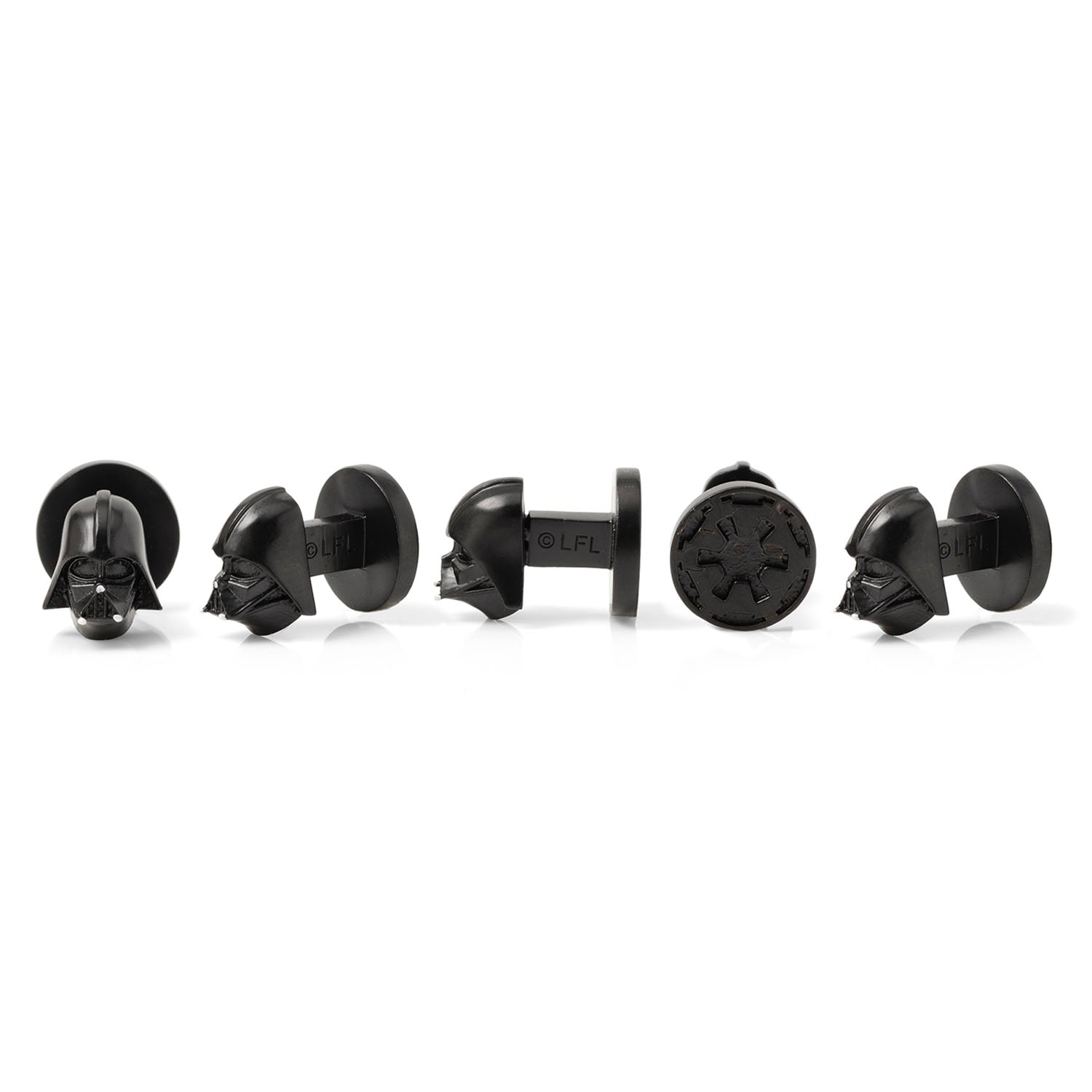  Cufflinks 3D Darth Vader 5-Stud Set - Default Title - Bonton