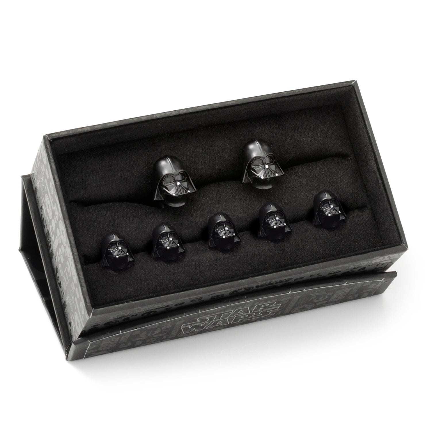  Cufflinks 3D Darth Vader 5-Stud Set - Default Title - Bonton