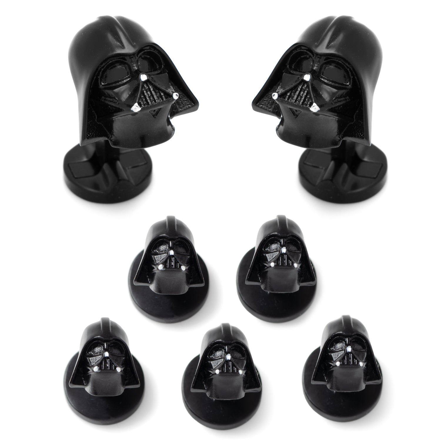  Cufflinks 3D Darth Vader 5-Stud Set - Default Title - Bonton