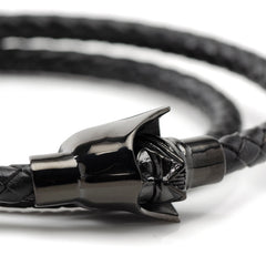 Darth Vader Helmet Double Wrap Stainless Steel Bracelet