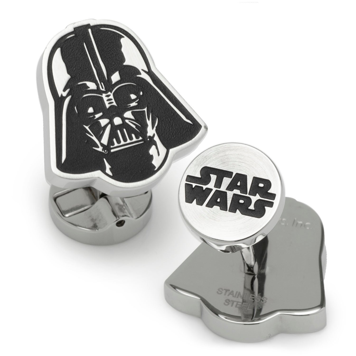  Cufflinks Darth Vader Stainless Steel Necklace & Cufflinks Gift Set - Default Title - Bonton