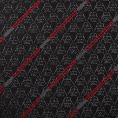 Darth Vader Black Lightsaber Stripe Men's Tie