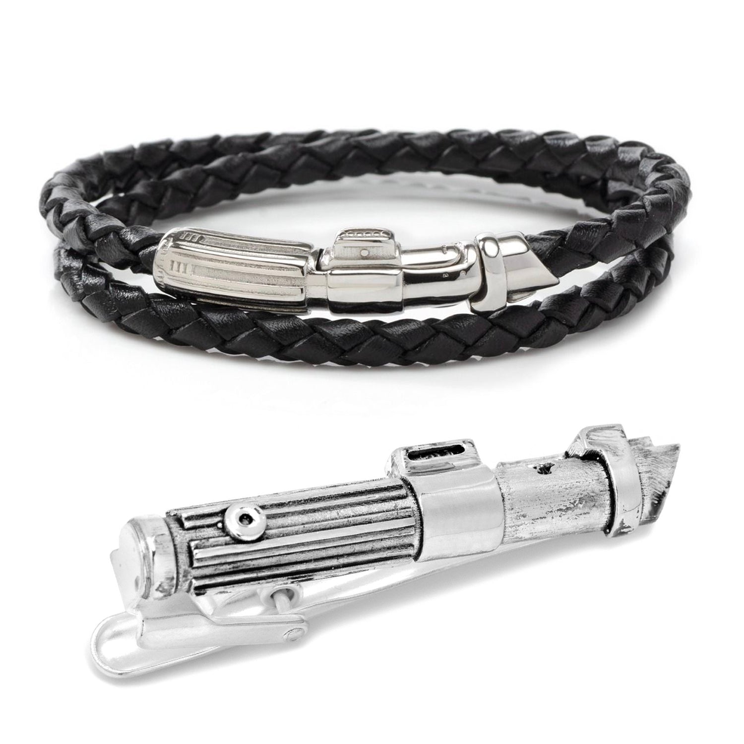  Cufflinks Darth Vader Lightsaber Bracelet & Tie Clip Gift Set - Default Title - Bonton