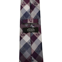 Darth Vader Plum Modern Plaid Men's Tie