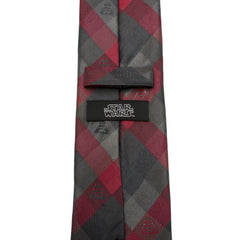 Darth Vader Red Plaid Men's Tie