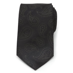 Darth Vader Paisley Black Silk Men's Tie