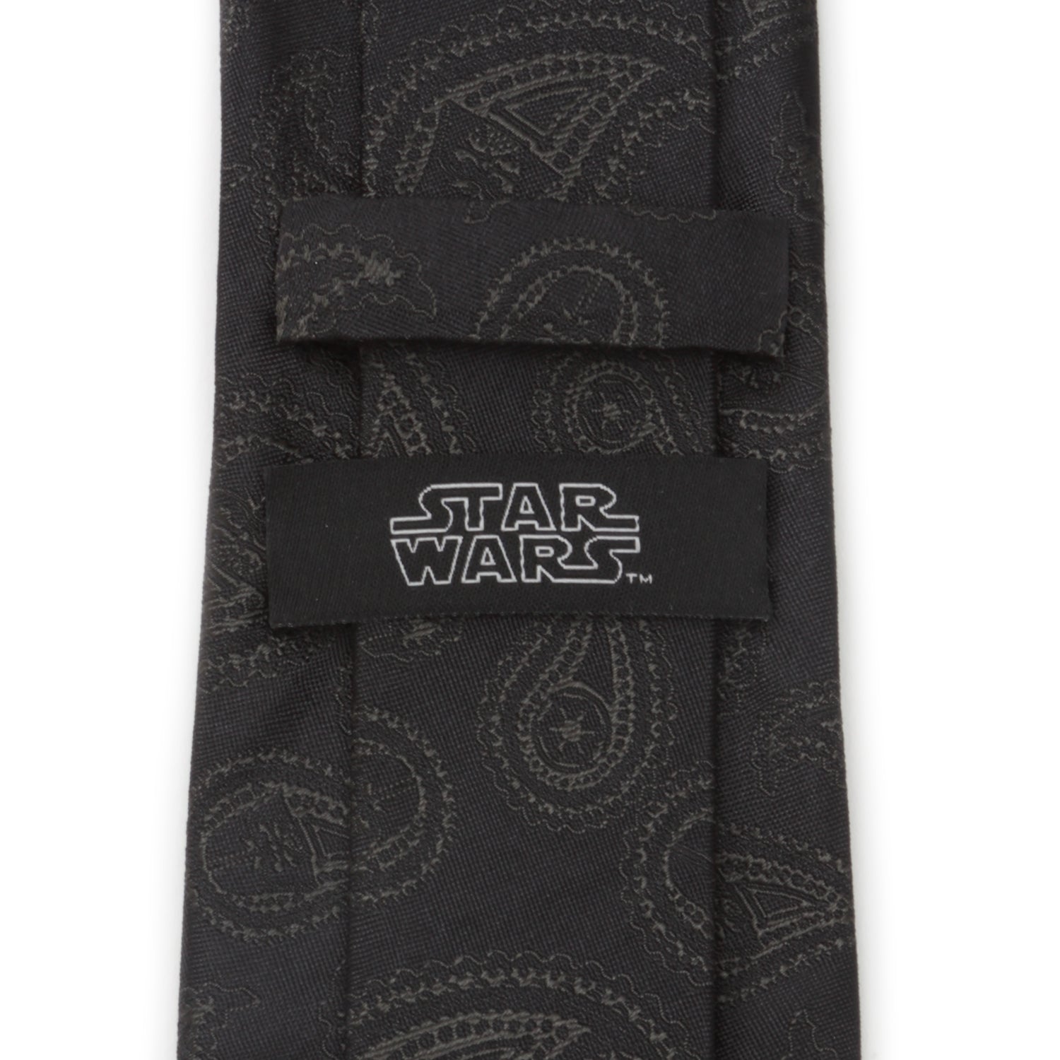  Cufflinks Darth Vader Paisley Black Silk Men's Tie - Default Title - Bonton