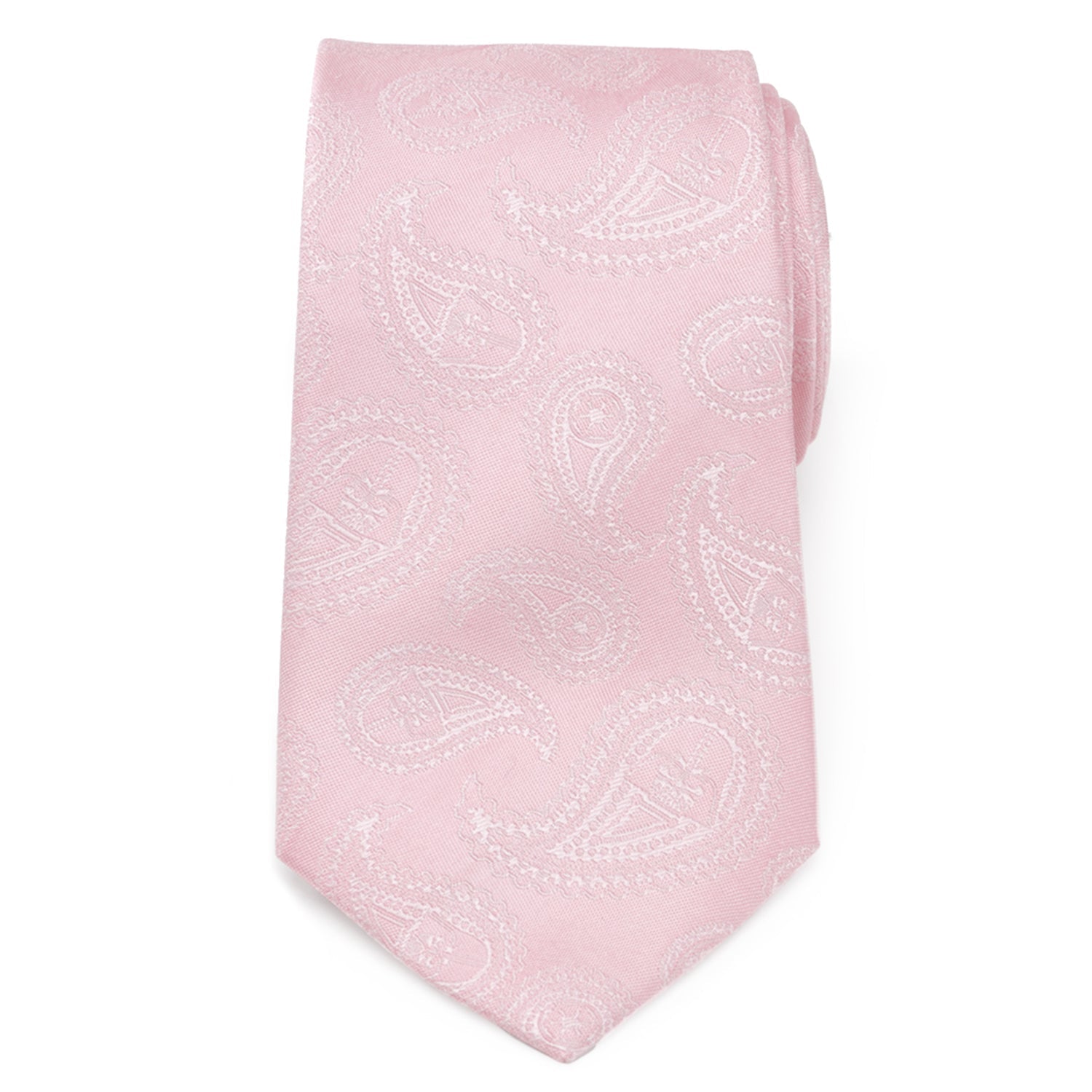  Cufflinks Darth Vader Paisley Pink Silk Men's Tie - Default Title - Bonton